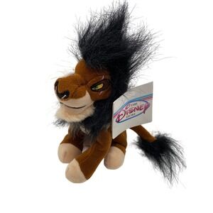 Vintage Disney Store Lion‎ King Scar 7" Mini Bean Bag Plush 90s with Tags